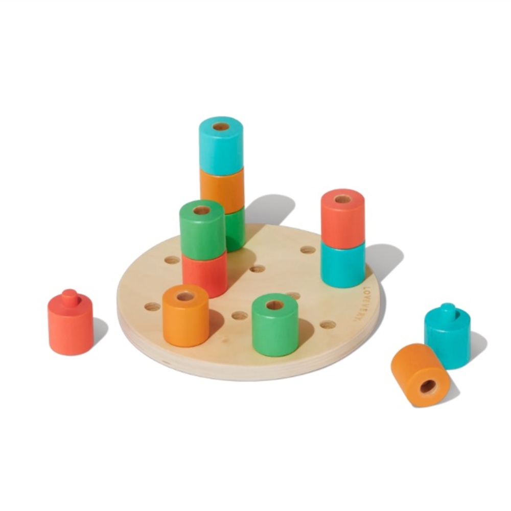 Lovevery Wooden Stacking Pegboard